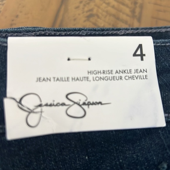 New Jessica Simpson High Rise Ankle Jean | Dark Denim - Picture 9 of 12